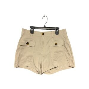Vuori High Rise Vintage Ripstop Shorts Beige Utility Cargo Women's  Medium Comfy